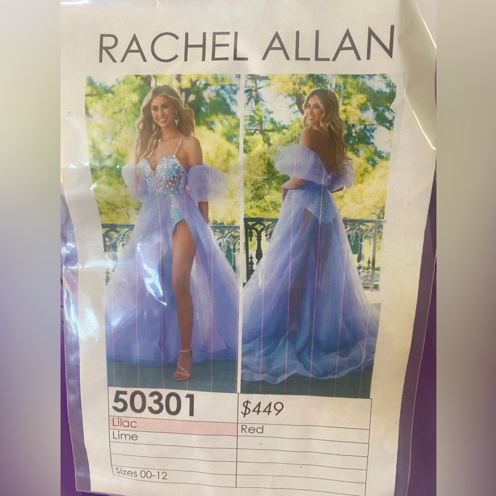 Rachel Allan Lilac Dress with Embellished Bodice